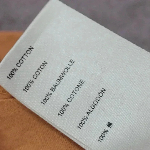 We The Free Womens Button-Up Shirt Cotton Small Light Orange Long Sleeves 6CT - Picture 5 of 7